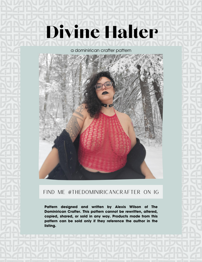 The Divine Halter | Crochet Pattern | Digital PDF